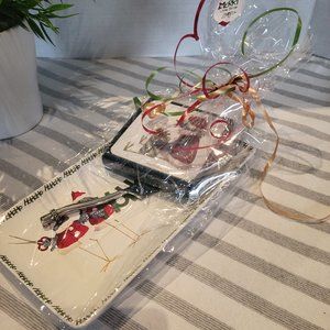 Merry Little Birds Gift Set with Tray, Cheese Knife and Coasters